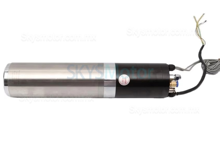 Motor de husillo ATC (cambio autom&aacute;tico de herramientas) refrigerado por agua de 2,2kW, 220V/380V, JGL80-20-24Z/2.2, 0,88Nm, 24000rpm, ISO20